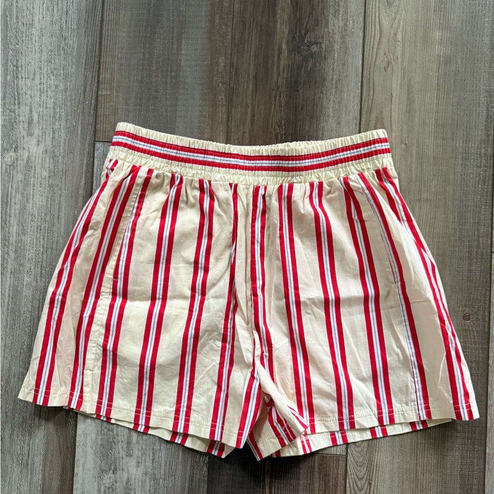 Striped Red and White Boxer Shorts